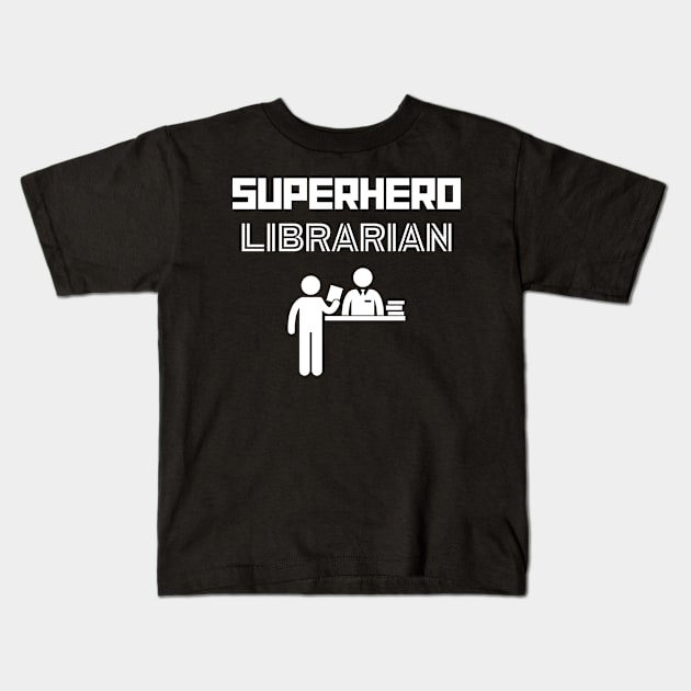 Superhero Librarian Kids T-Shirt by MyUniqueTee